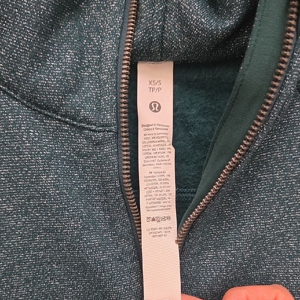 Teal Half-Zip Hoodie - Picture 5 of 5